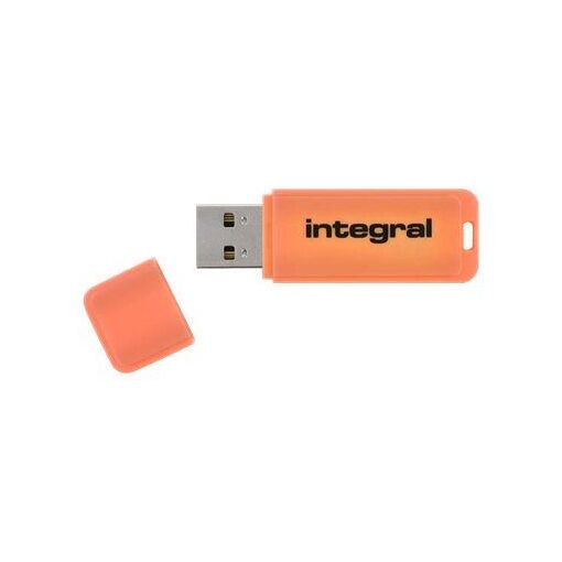 Unidad USB Integral Neon 2.0 de 8 GB Naranja