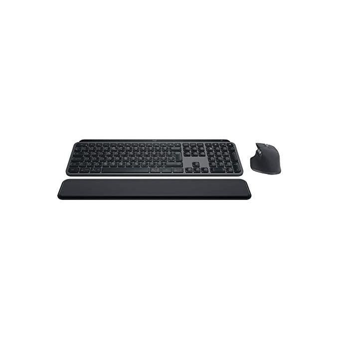 Combo Logitech MX Keys S: MX Master 3S, MX Keys S y reposamanos MX - Grafito, teclado italiano QWERTY