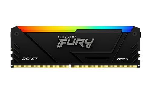 Module de mémoire Kingston FURY Beast RGB 16 Go DDR4 (288 broches, 3200 MT/s, CL16, 1,35 V, sans tampon, non ECC)