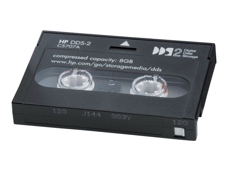 HP DDS-2 - 4GB/8GB - Black - for SureStore DAT 24i, 40, 40e, 8e, 8eU, 8i; DDS-3, DDS-4 Ready Mechanism