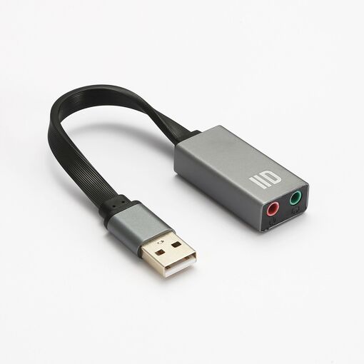 USB Audio Adapter + External Sound Card, Compatible with Windows/Mac/Chrome OS Linux, Plug & Play