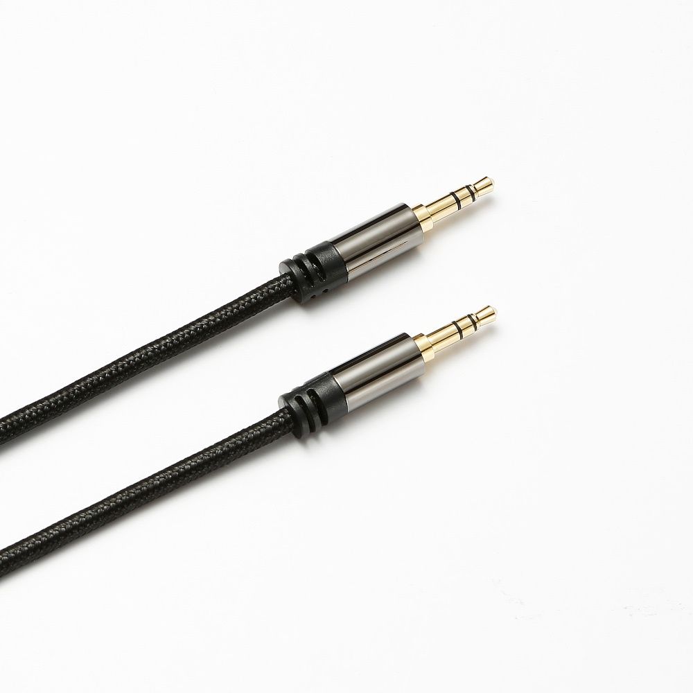 D2 Diffusion 3.5mm Jack Cable, 1.50m, Braided Cotton and Reinforced Connectors