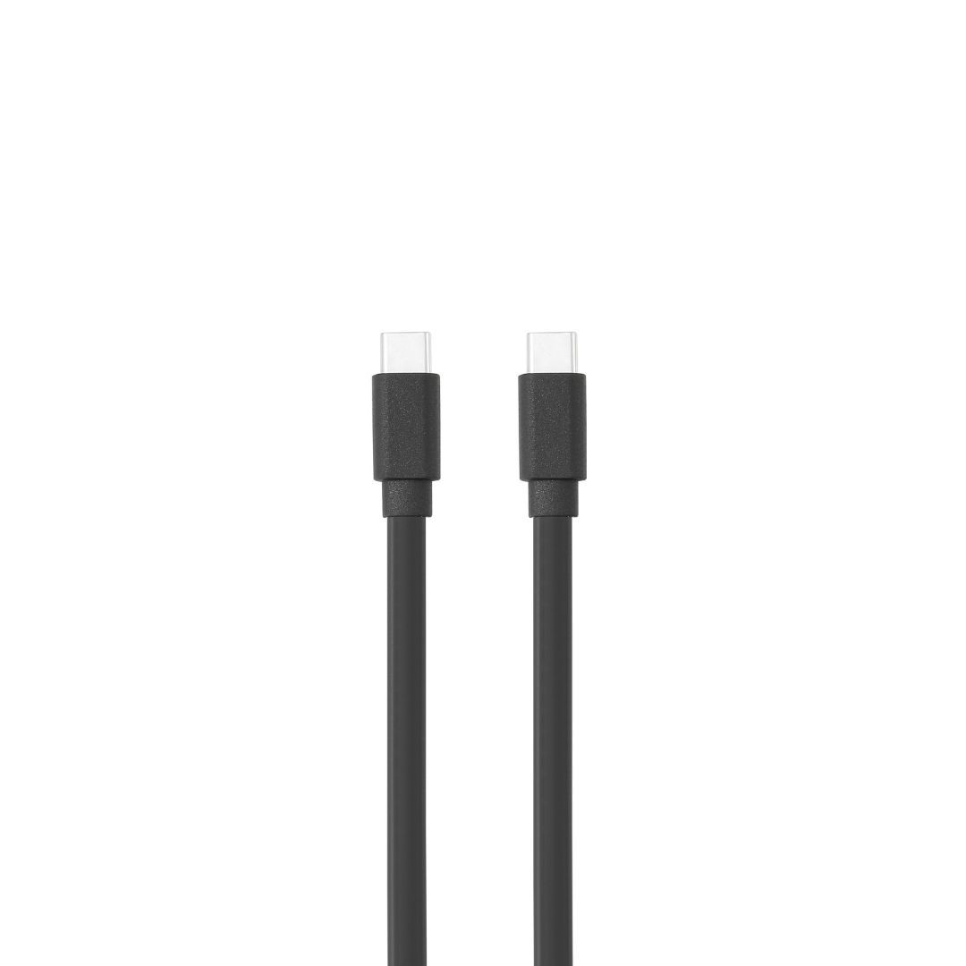WE USB-C to USB-C Cable 1m - 60W (3A/20V) - USB 2.0 - Black - Tangles-Free