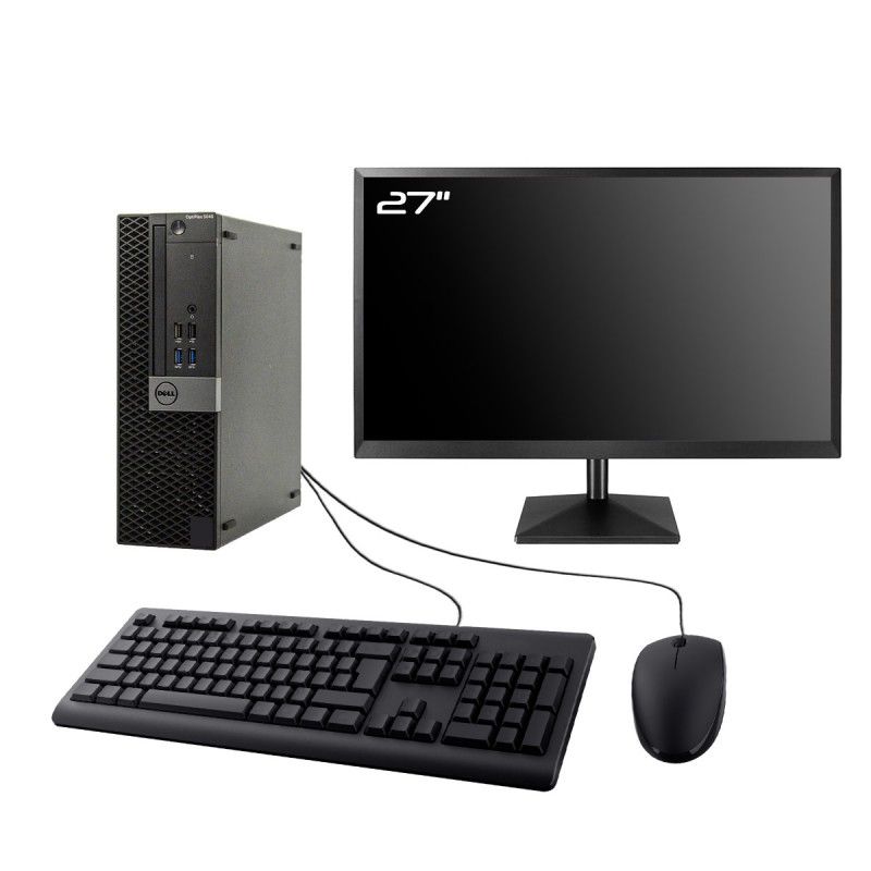 Dell OptiPlex 5040 SFF Gaming PC - 27" Screen, i7-6700, 16GB RAM, 240GB SSD + 2TB HDD