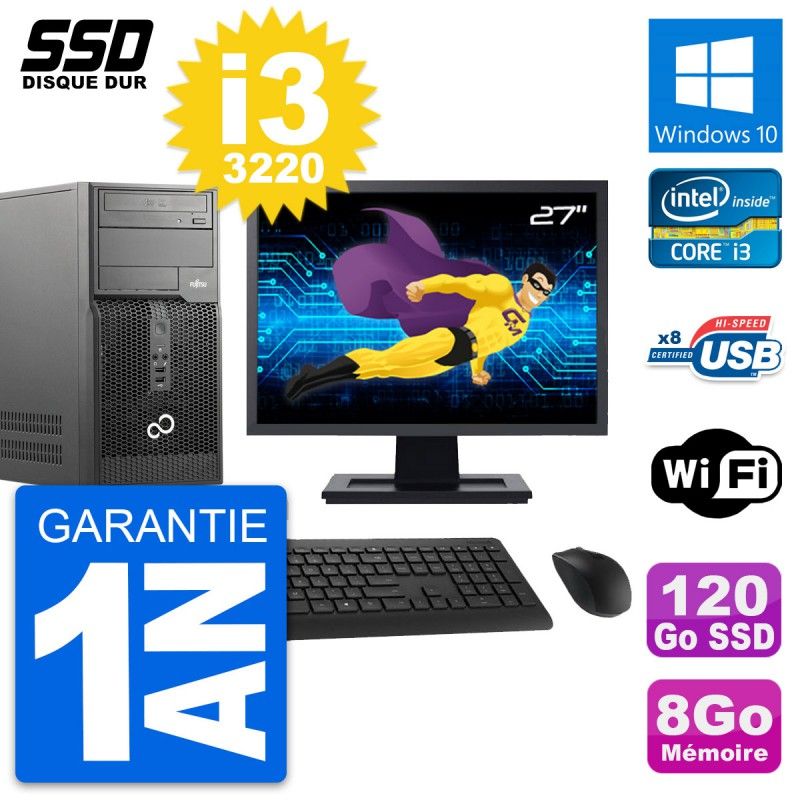 Fujitsu P510 MT 27-inch Core i3 Laptop - 8GB RAM, 120GB SSD, Windows 10