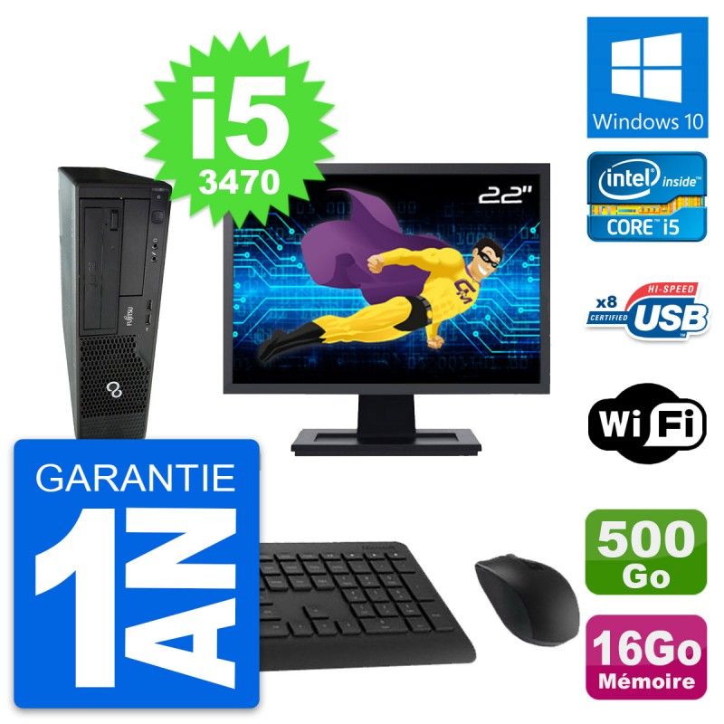 Fujitsu E510 DT 22-Inch Desktop PC