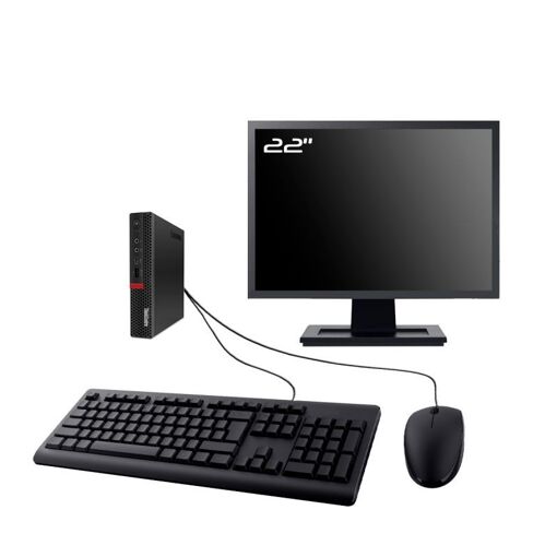 PC portátil Lenovo M720q Tiny, pantalla de 22 pulgadas, procesador Intel i5-8400T, 16 GB de RAM, 2 TB SSD, Windows 11