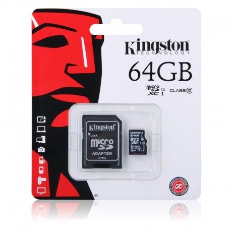 Kingston Technology Micro SD Card 64GB Class 10 for Samsung Galaxy J3 (2016)