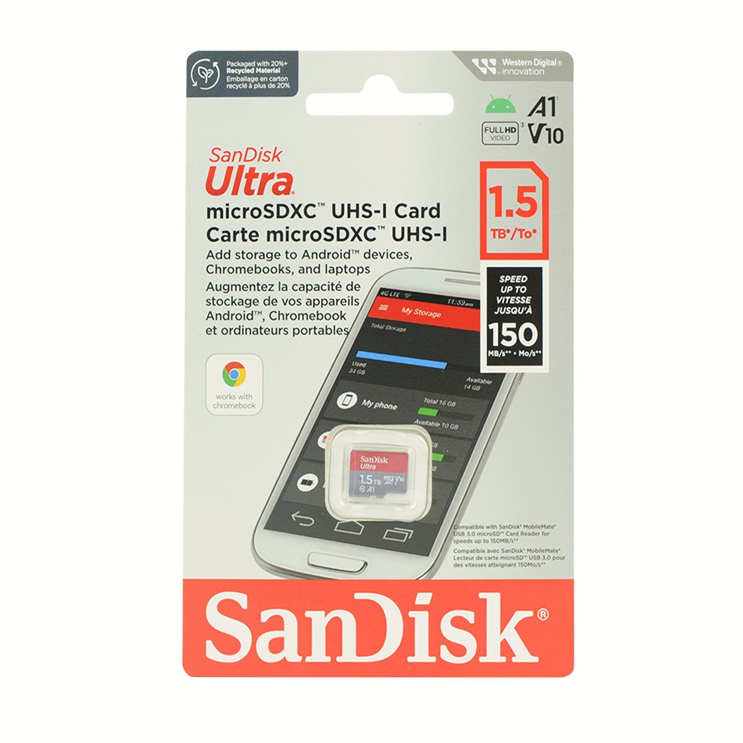 SanDisk Ultra 1.5TB microSDXC UHS-I Memory Card