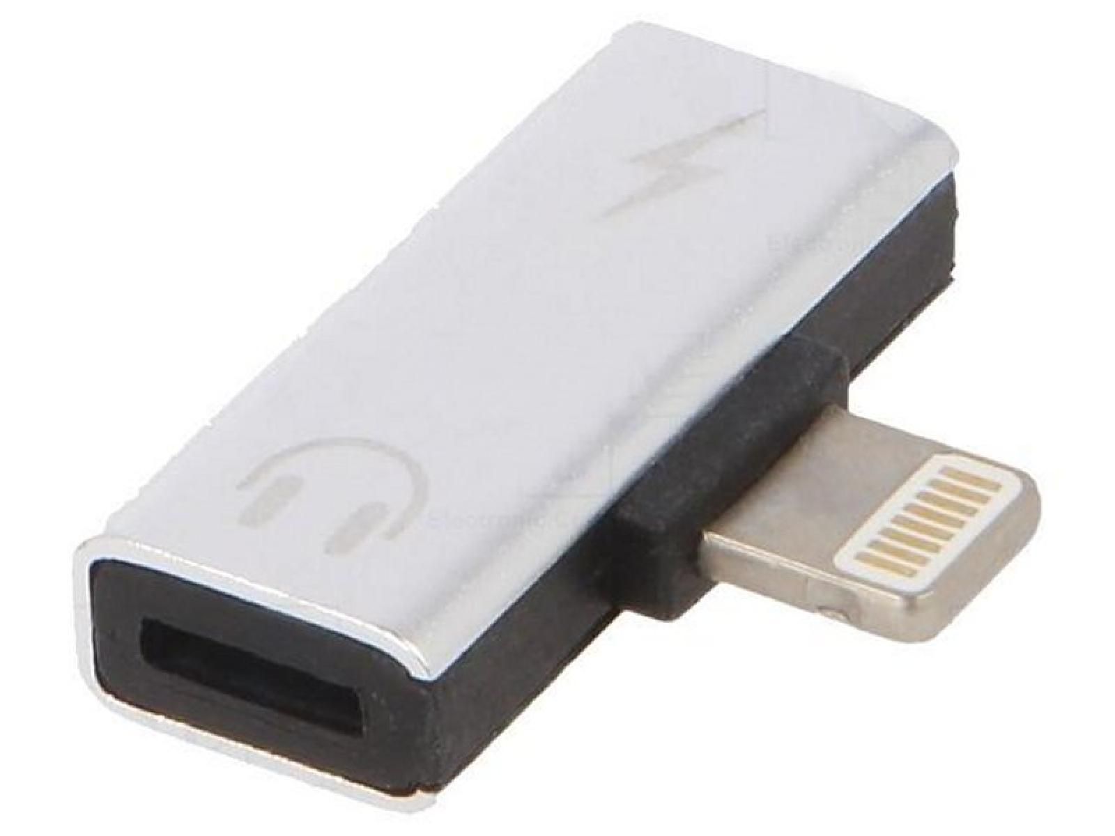 Adaptateur Lightning ADNAuto (2 femelles à 1 mâle)