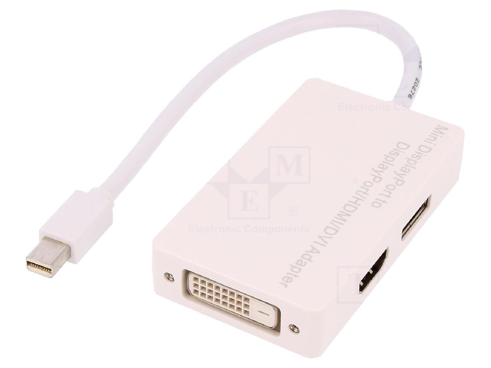 Adaptateur DisplayPort vers HDMI ADNAuto blanc 0,2 m