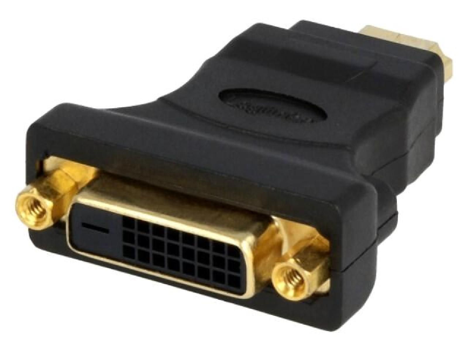 ADNAuto DVI-D to HDMI Adapter - 24+1 Female to Male - Black