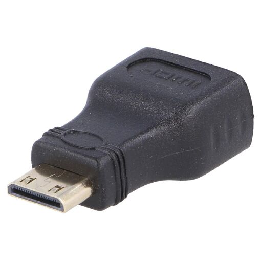 Adaptateur HDMI 1.4 Femelle vers Mini HDMI Masculin Noir (ADNAuto)