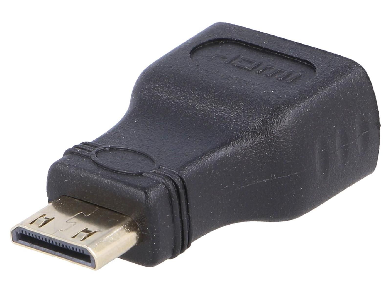 ADNAuto HDMI 1.4 Female to Mini HDMI Male Adapter (Black)