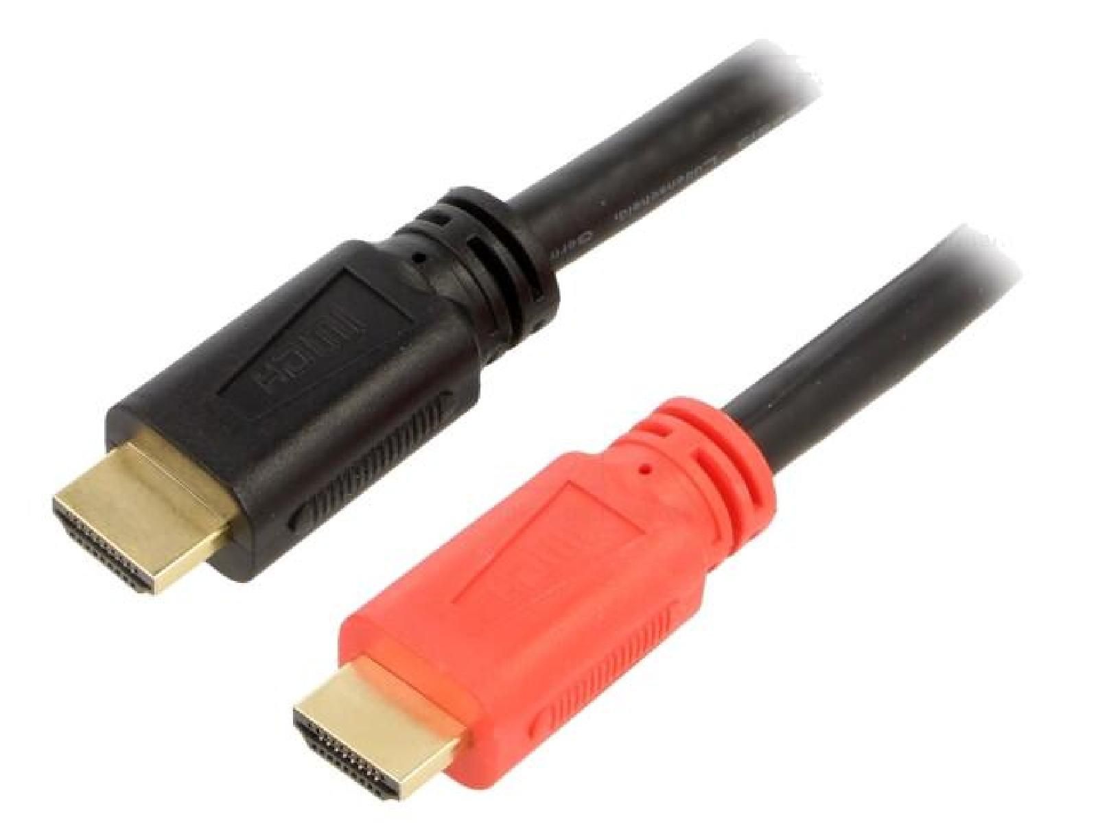 ADNAuto High-Speed HDMI Cable with Amplifier, 20m - Black