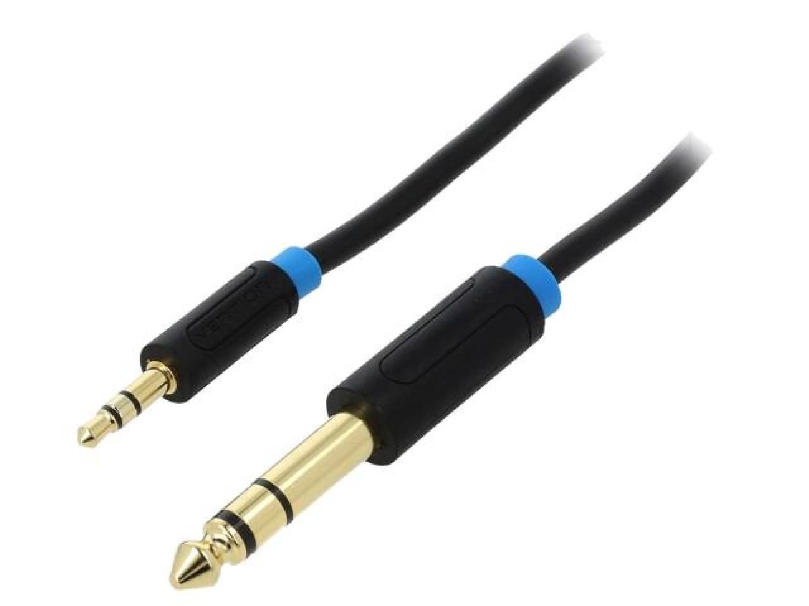 ADNAuto 3.5mm 3-Pin Male to 6.3mm Male Audio Cable, 0.5m