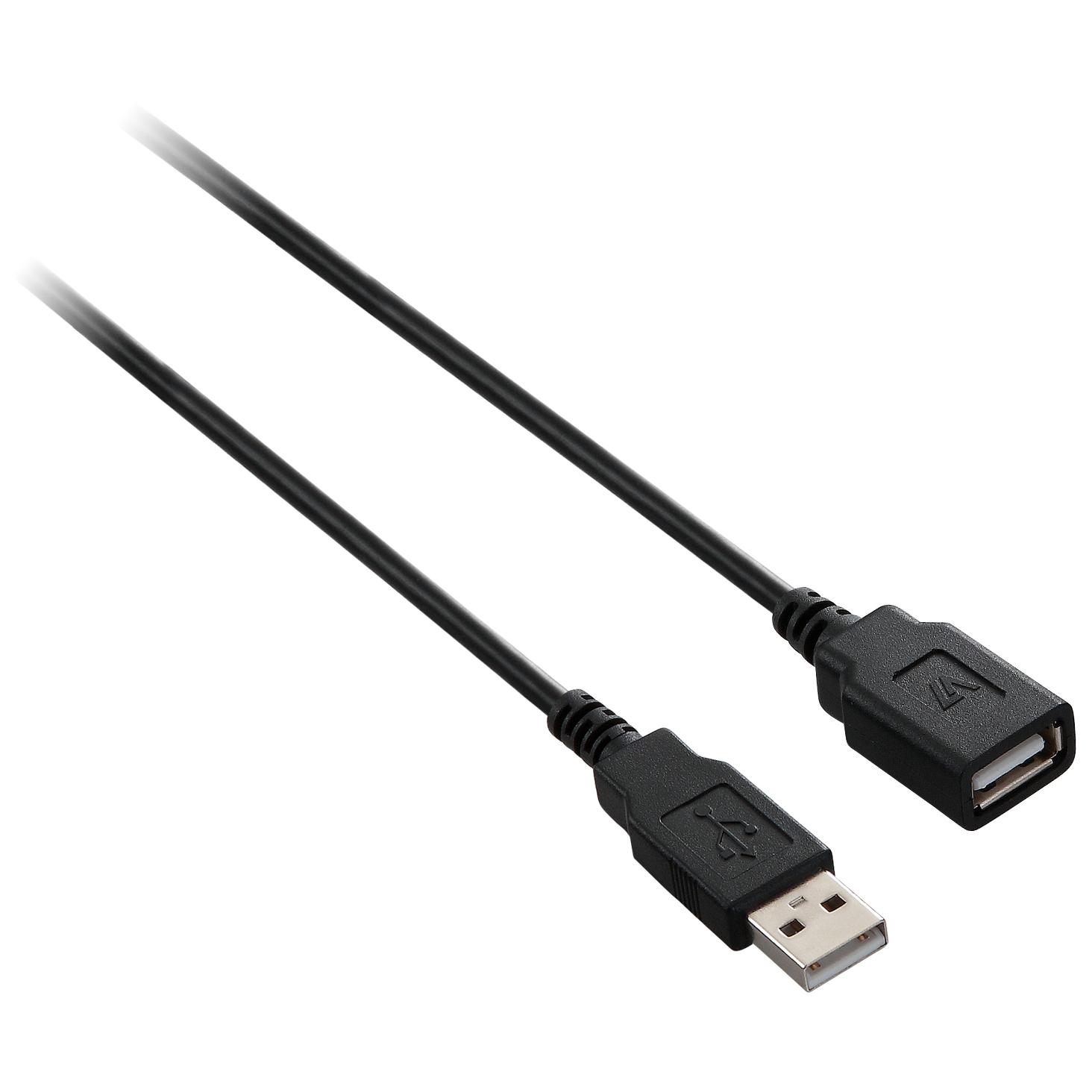 V7 USB Cable Extension - 1.8m - Black