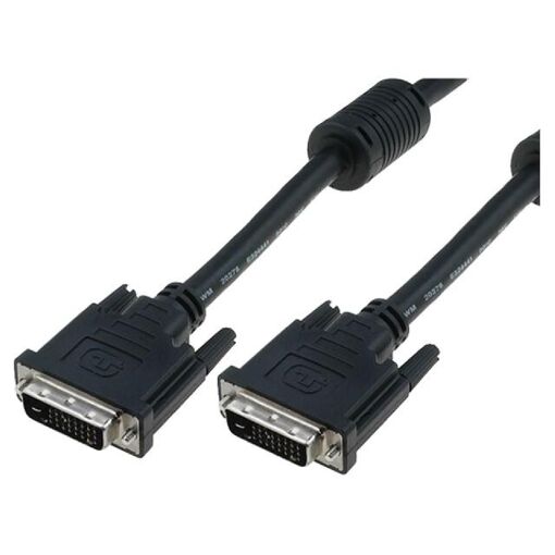 Cable DVI-D Doble Enlace ADNAuto - 2 metros, Negro