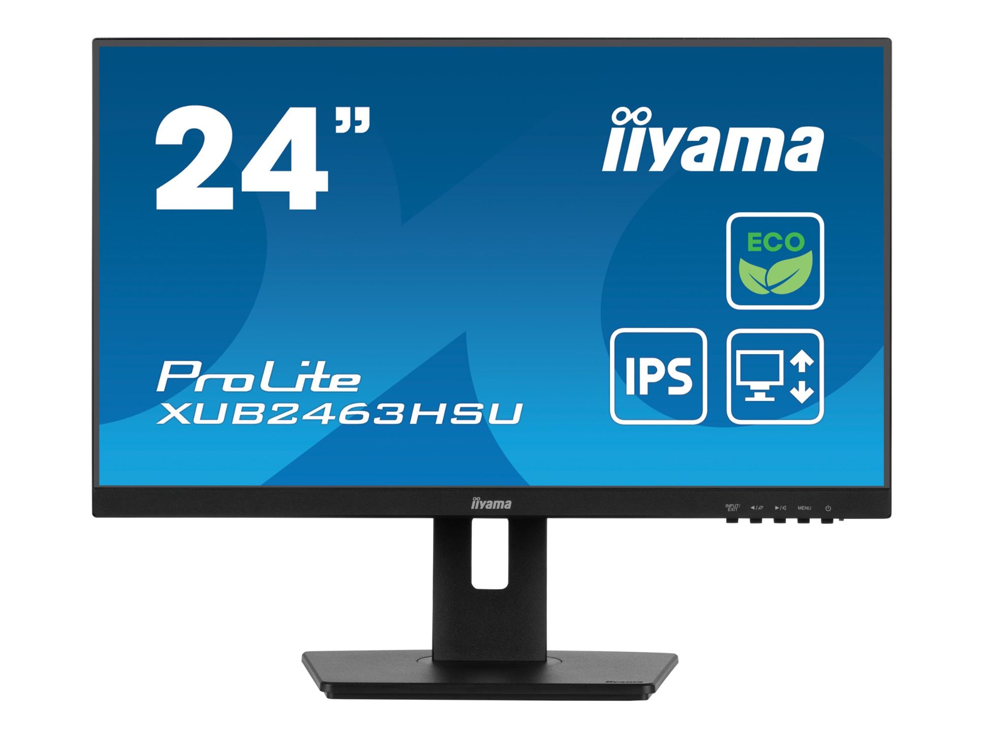 iiyama ProLite XUB2463HSU-B1 - 24" LED Monitor - Full HD 1080p, 100Hz, IPS, 3ms