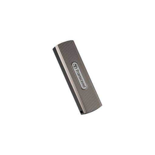 Transcend ESD330C - 2TB Encrypted External SSD - USB-C - AES 256-bit Encryption - Dark Grey Brown