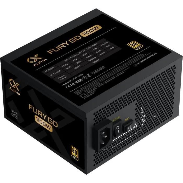 Alimentation PC XIGMATEK Fury 1100W Or ATX 80PLUS Gold
