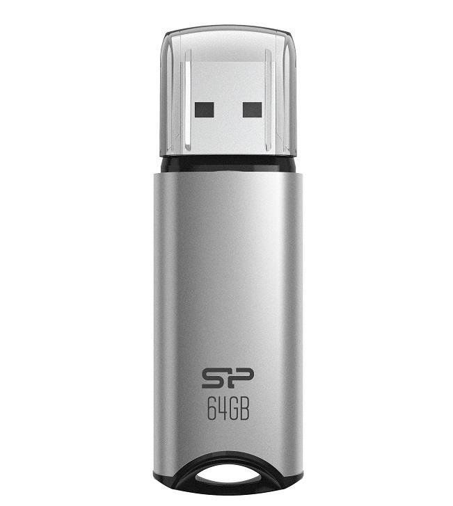 Unidad flash USB Silicon Power Marvel M02 - 64 GB - USB 3.2 Gen 1 - Plata