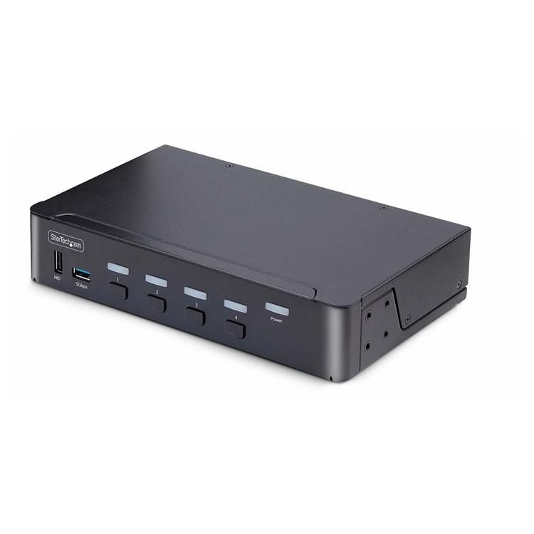Conmutador KVM StarTech.com de 4 puertos DisplayPort, 8K 60Hz, DP 1.4, 6 puertos USB