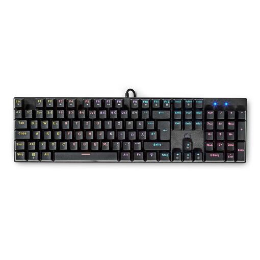 Teclado de juego mecánico Nedis con USB Tipo A y iluminación LED