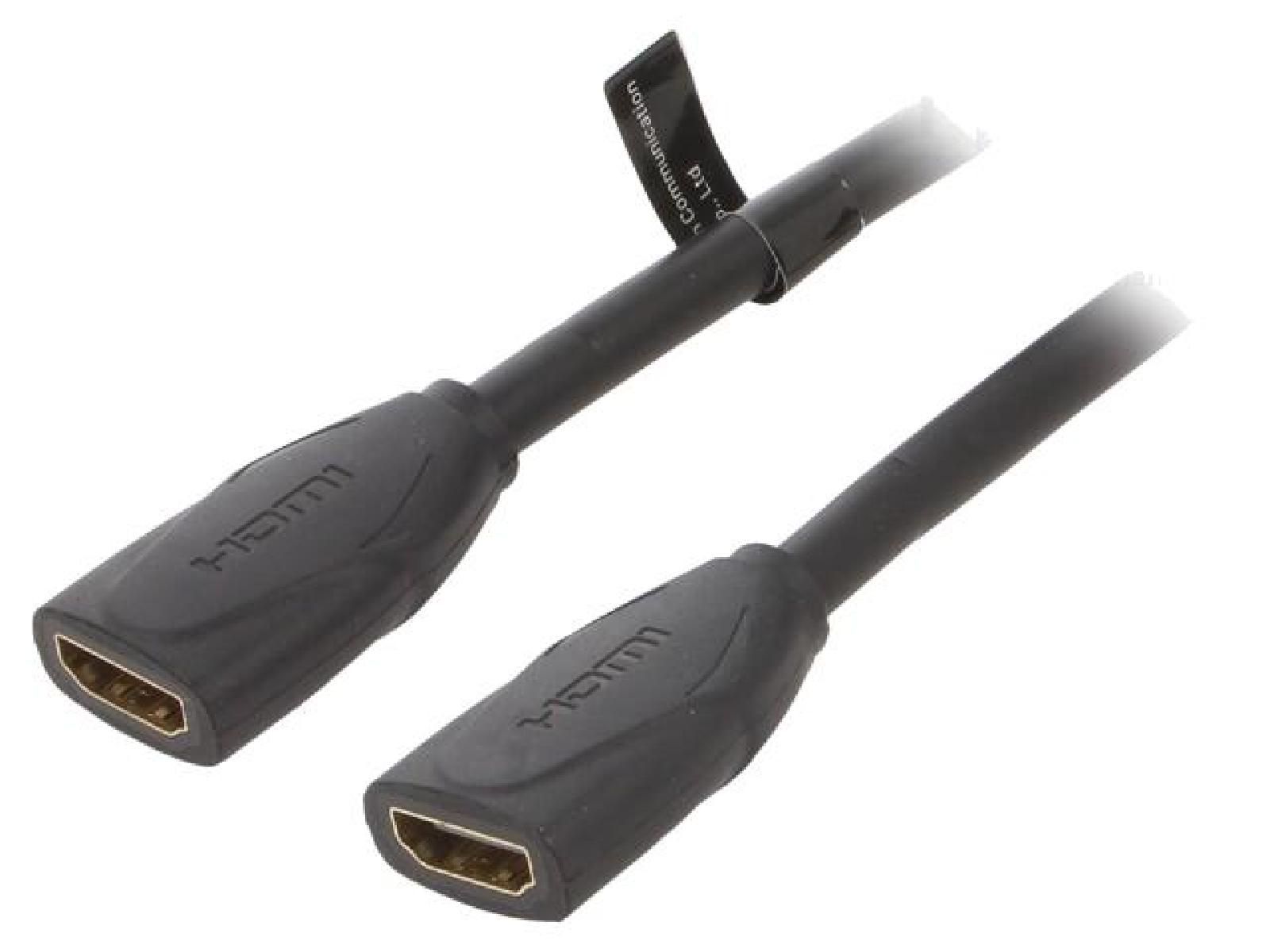 Cable HDMI 2.0 Vention 0,5 m, 4K 3D UHD, Negro