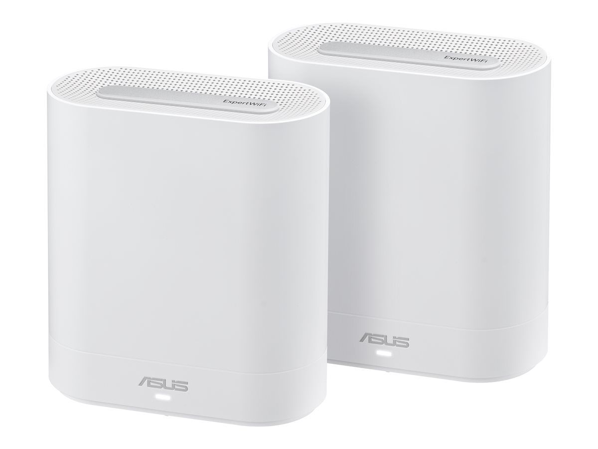 Sistema WiFi ASUS ExpertWiFi EBM68 (2 enrutadores) Ethernet de 1 Gbps - Wi-Fi 6 - Banda doble