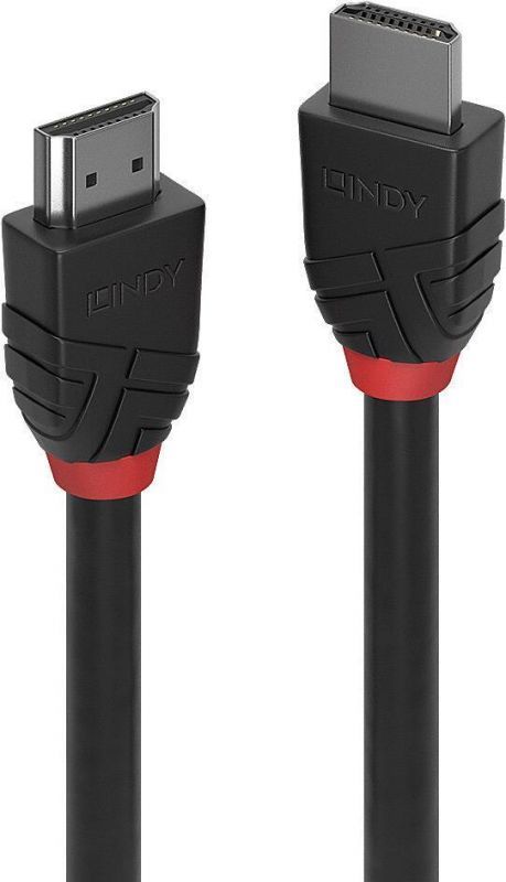 Cable HDMI de alta velocidad ultra con Ethernet de la línea negra Lindy