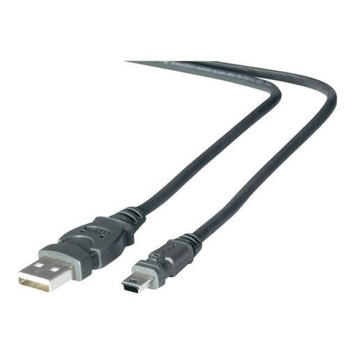 Belkin USB Cable - 3m, USB Type-A to Mini USB B, USB 2.0, Charcoal