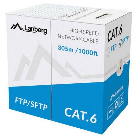 Lanberg Cat 6 SFP Solid Copper Network Cable, 305m