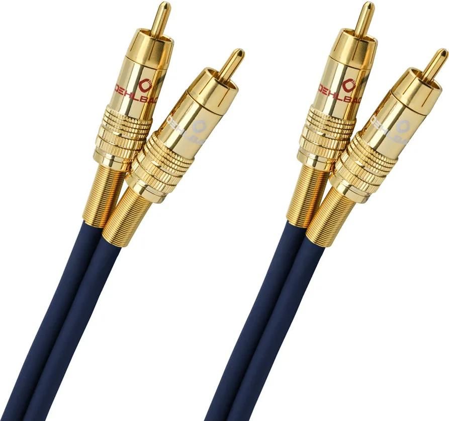 Cable estéreo RCA Oehlbach NF 1 Master Azul (5 m)