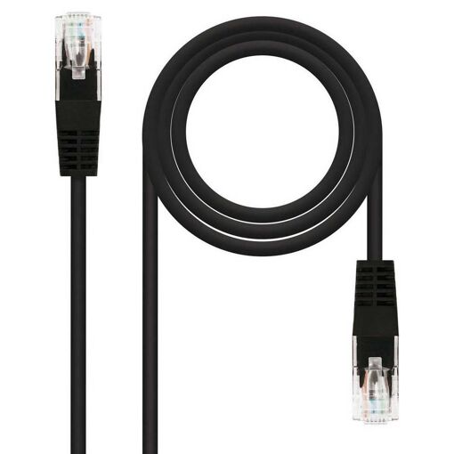 NanoCable RJ45 UTP Network Cable, 30 cm, Black, 6 x 20 AWG