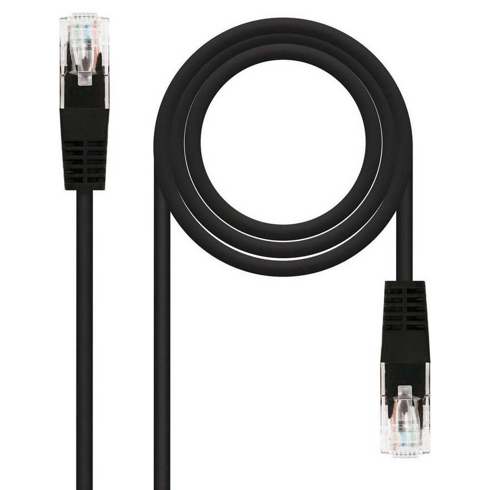 Câble réseau NanoCable UTP, 30 cm, Noir, 6 x 20 AWG