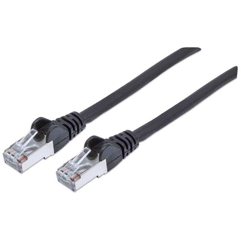 IC Intracom Cat6A Patch Cable, 3m, Black, Snagless