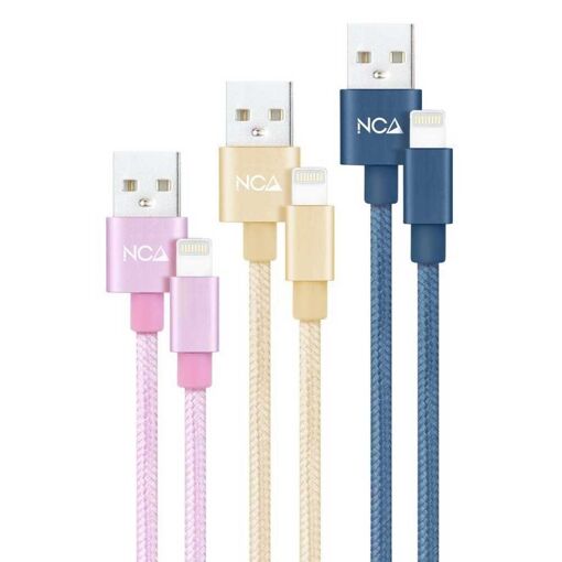 NanoCable USB-A to Lightning Cable, 1m, 3-Pack (CO2)