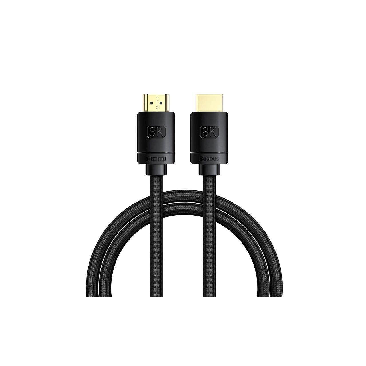 Baseus HDMI to HDMI High Definition 8K Cable, 1m Black