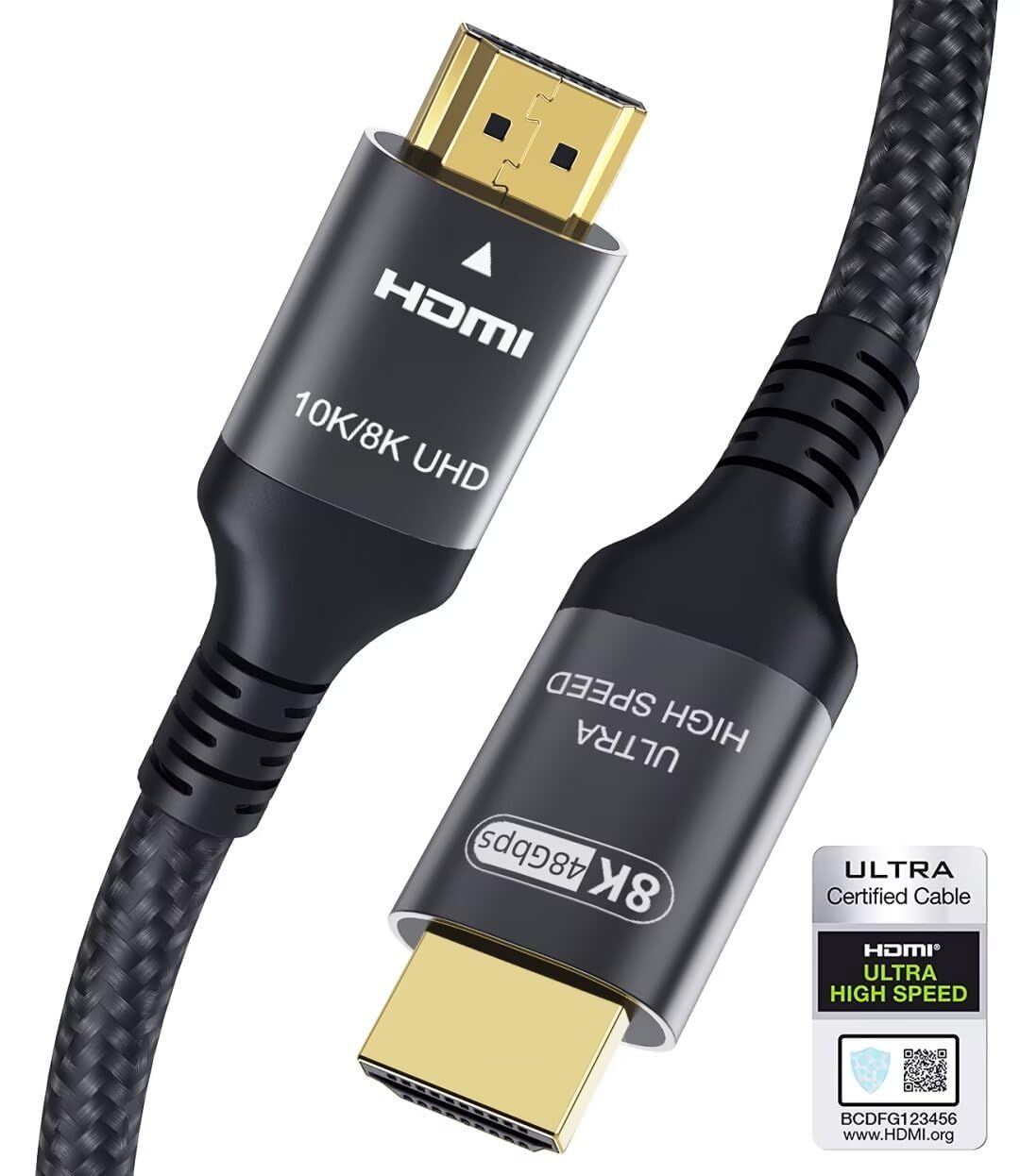 SANAG HDMI 2.1 Cable 10K 8K 1.5M, Certified 48Gbps Ultra High Speed HDMI Cable with Ethernet 4K 240Hz 165Hz 144Hz 120Hz 8K 60Hz EARC HDCP 2.3 HDR10+ PC Projector TV Monitor PS5 X-Box