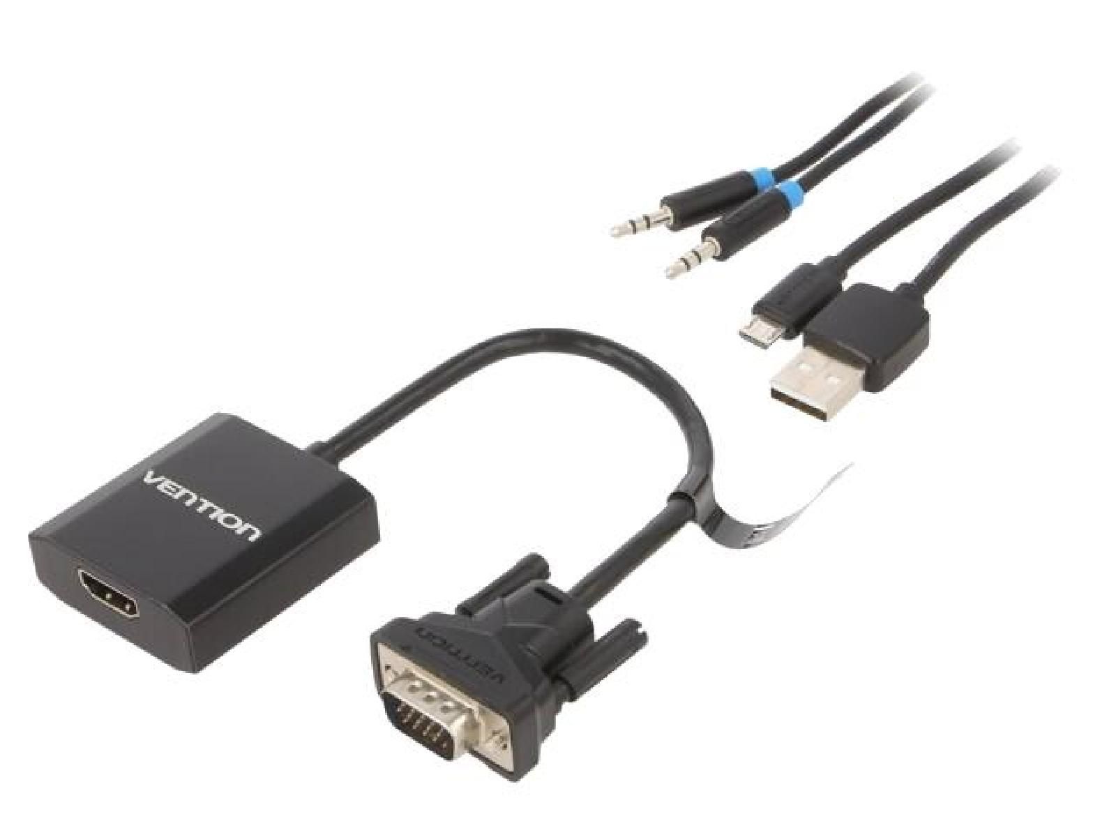 Câble HDMI 1.4 vers D-Sub ADNAuto, 0.15 m - Noir