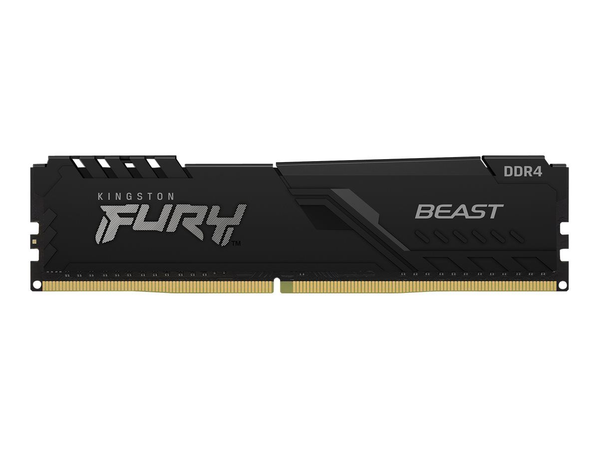Kingston FURY Beast DDR5 Module - 8GB - 6000MHz (PC5-48000) - CL30 - 1.4V - Buffered Memory - On-Die ECC - Black