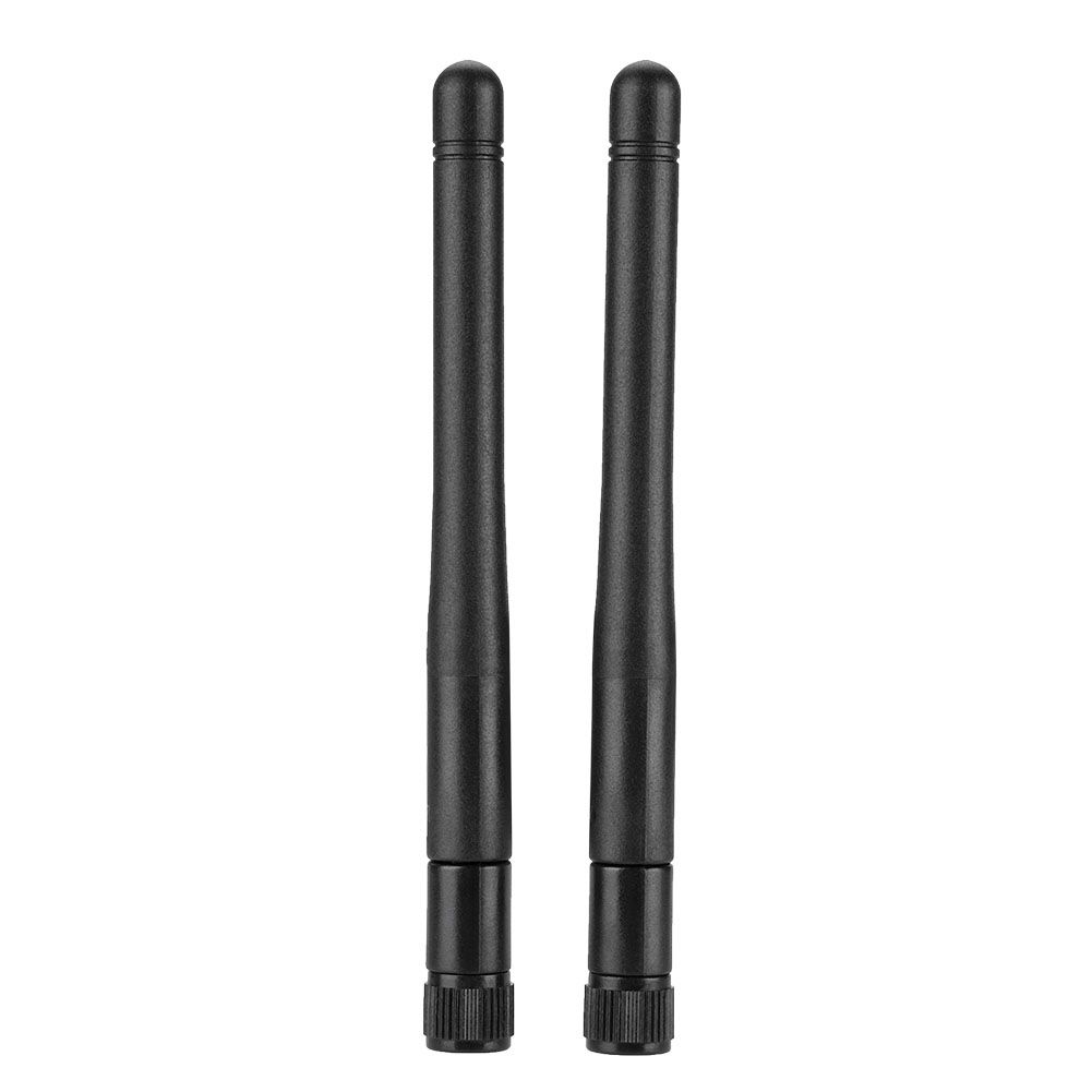 Antena para enrutador WiFi D-Bleutop de banda doble, 2 piezas, interfaz SMA con ganancia elevada, tarjeta de red inalámbrica con antena externa (2dBi)