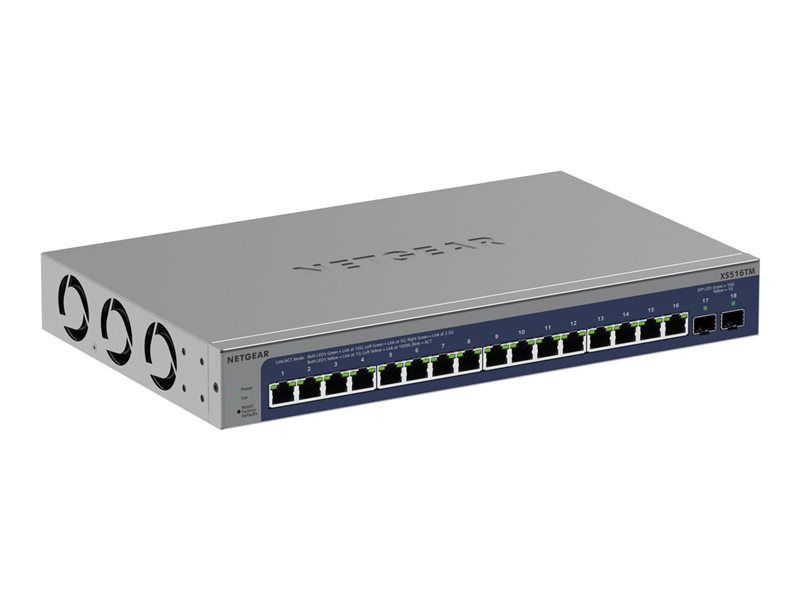 Netgear XS516TM - 16-Port Gigabit Switch - Intelligent, Mountable