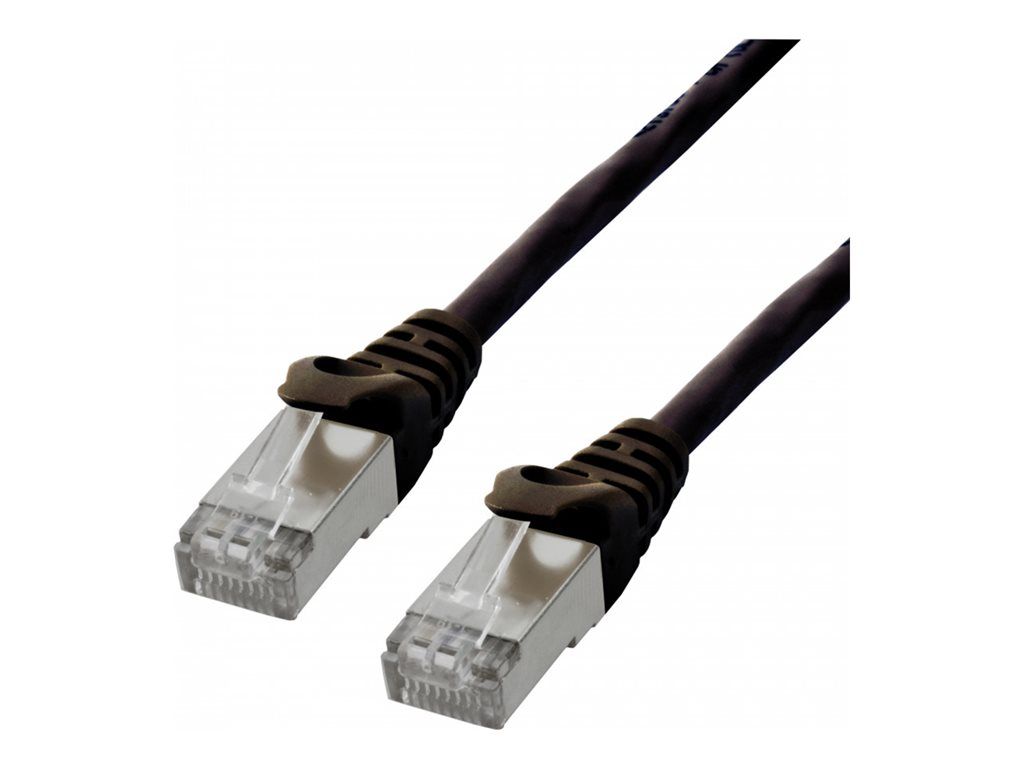 Cable MCL Cat 6 RJ-45, 2m, Pareja trenzada blindada (F/UTP), Negro