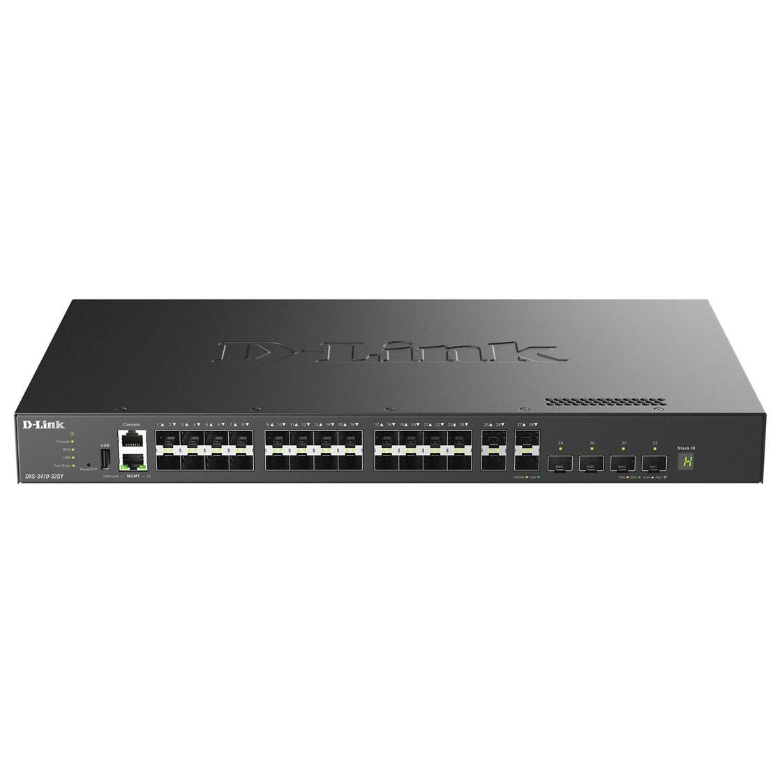 D-Link DXS 3410-32SY Managed Switch - 28 x 10Gb SFP+ + 4 x 25Gb SFP28