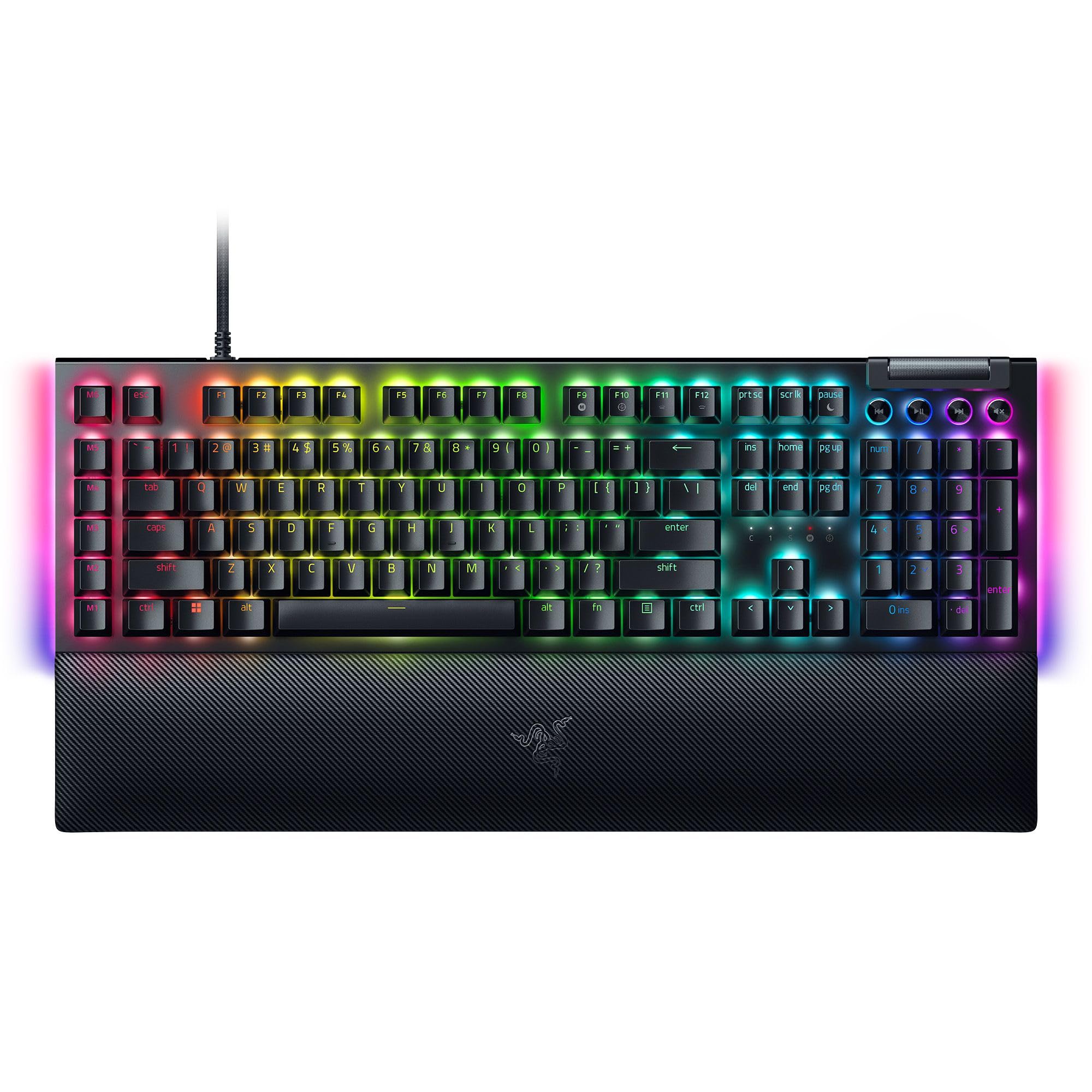 Teclado Razer Blackwidow V4 (con interruptor verde)