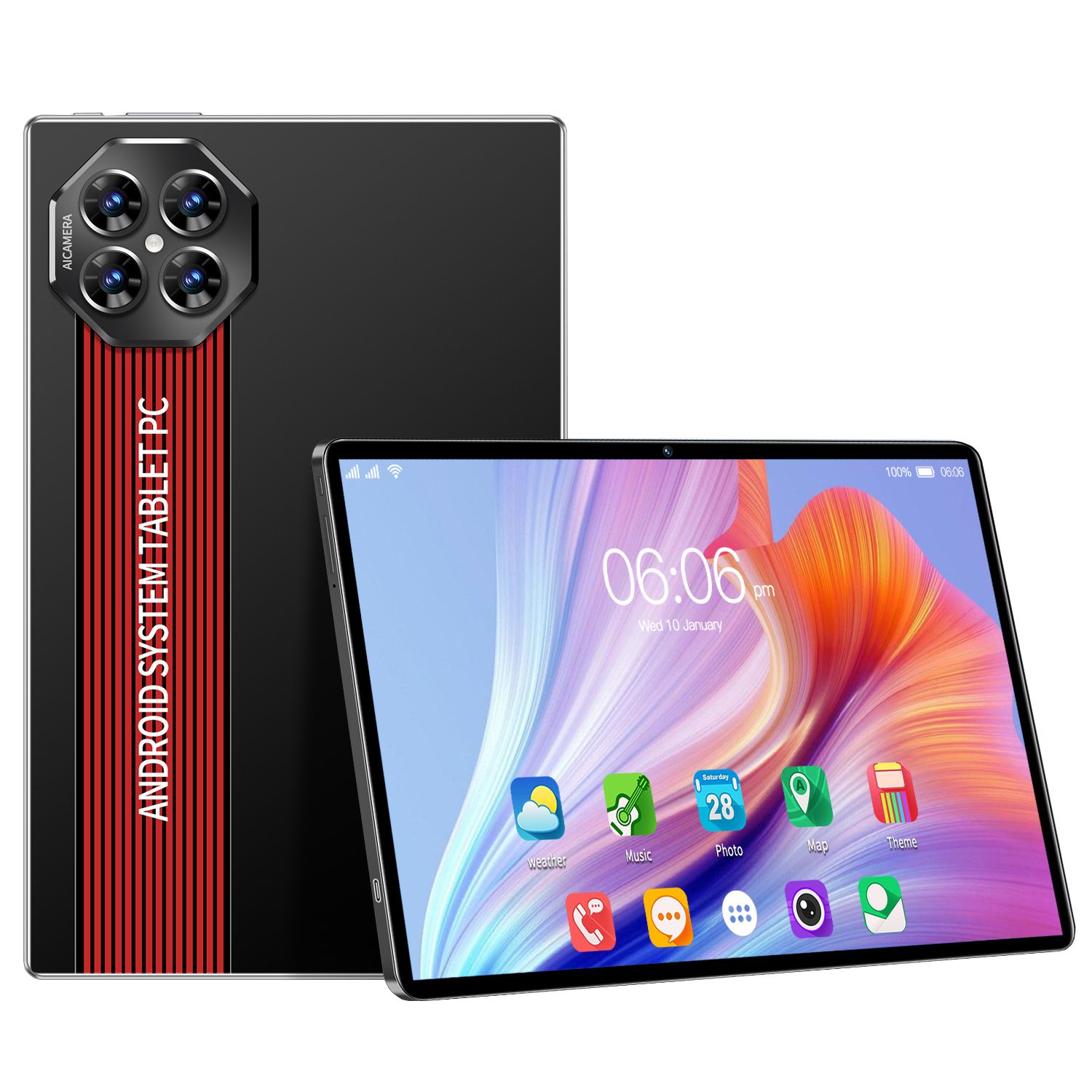 LOIDIS MAX80 (2024) 64GB 10.1-inch Wi-Fi Tablet - Black