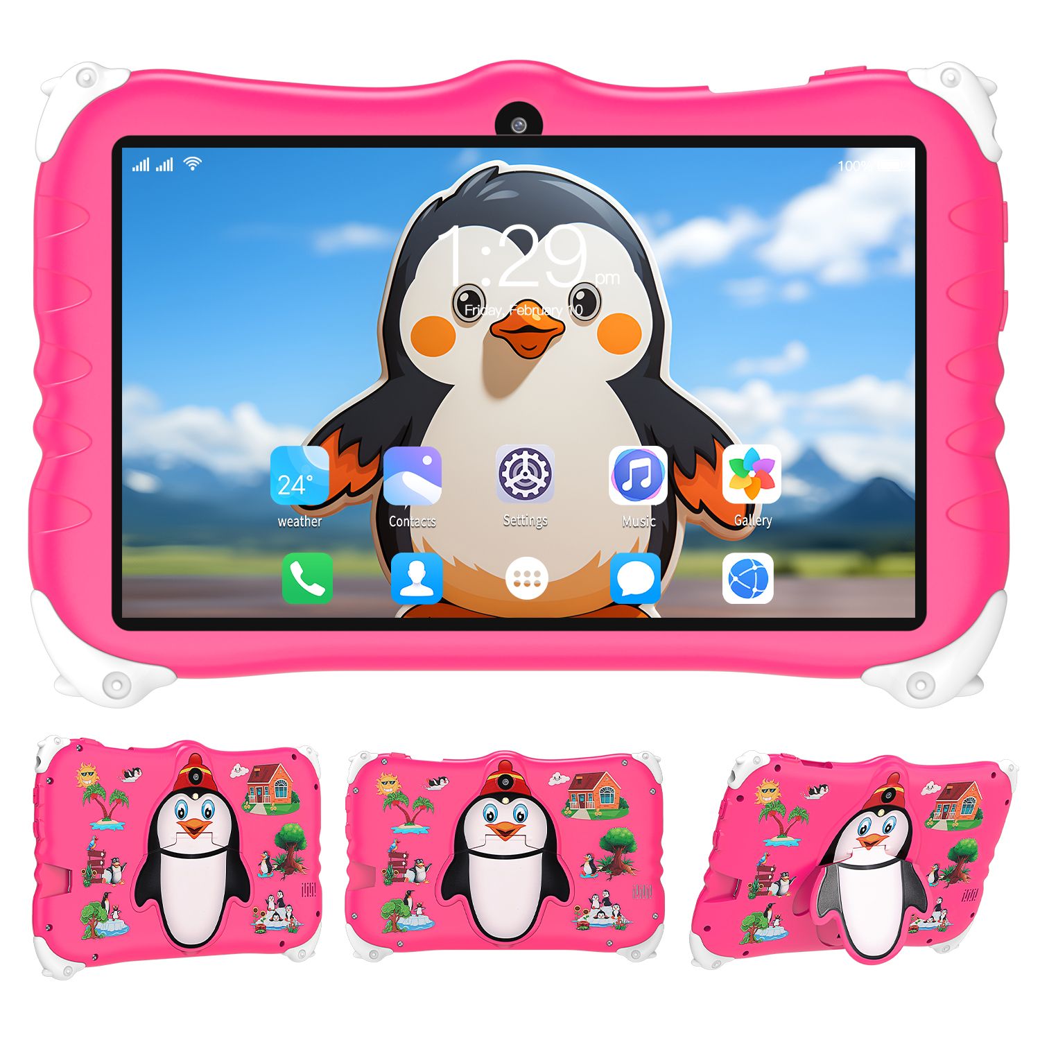 LOIDIS Children's Tablet C78 (2024) 32GB 7.1-inch WiFi Pink