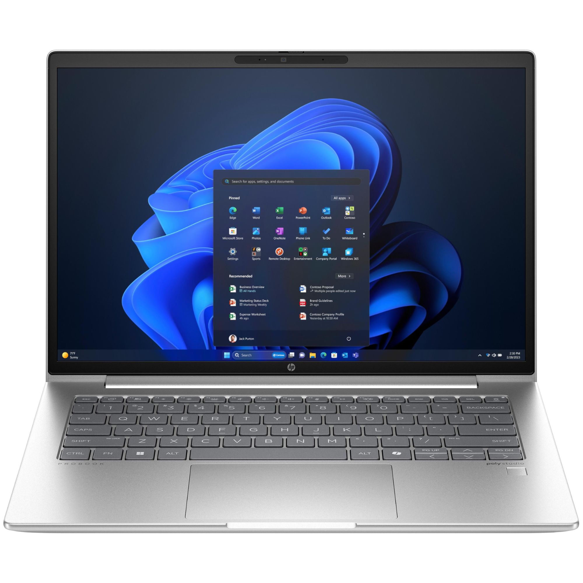 HP ProBook 445 G11 - 14" Ryzen 5, 8GB RAM, 256GB SSD, Silver AZERTY